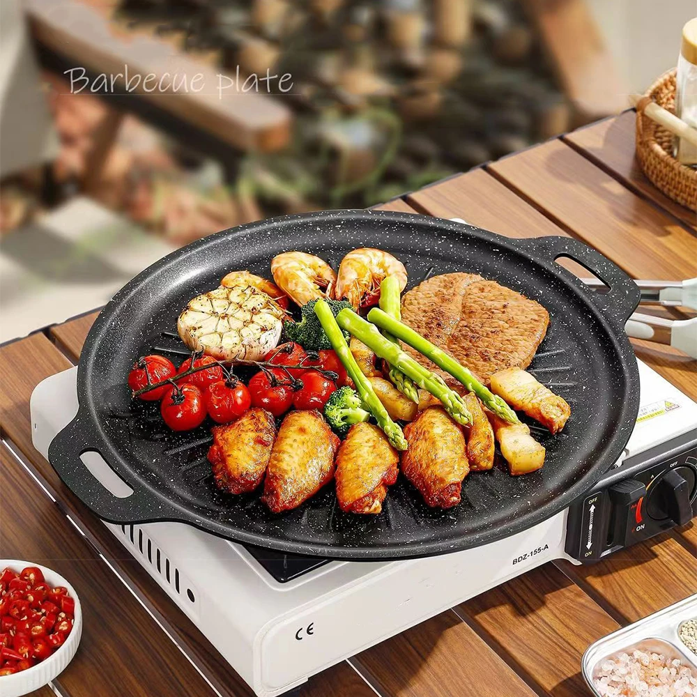 Outdoor Camping Kitchen - مقلاة شواء خارجية 34 سم غير