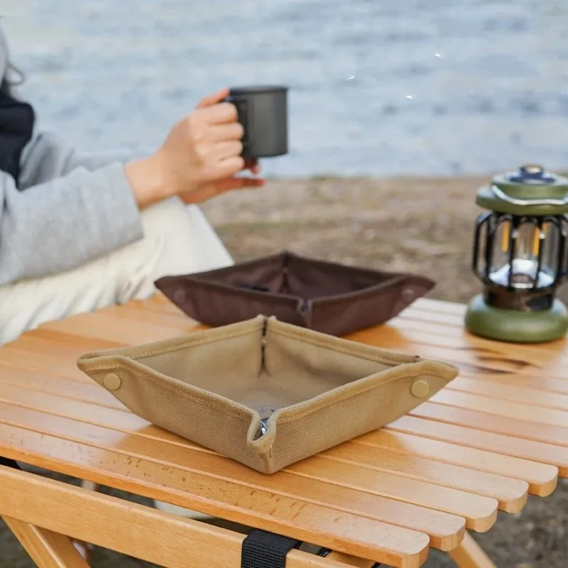 Outdoor Camping Table With Storage - صندوق تخزين للتخييم والمنزل والسفر، صينية