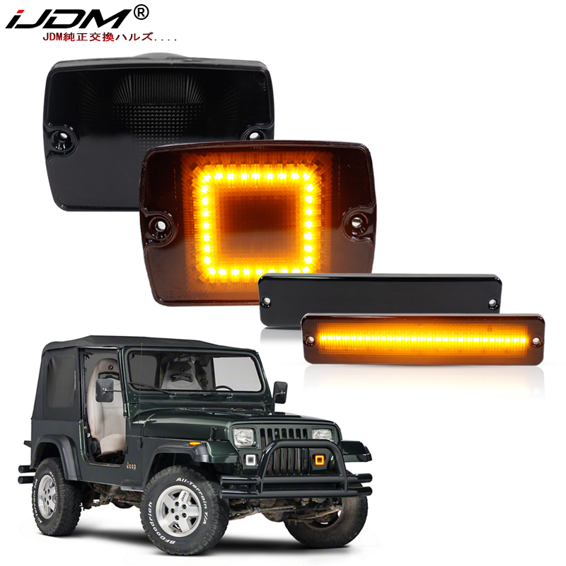 Outdoor Camping Jeep - مصباح إشارة الانعطاف الجانبي iJDM ومصباح