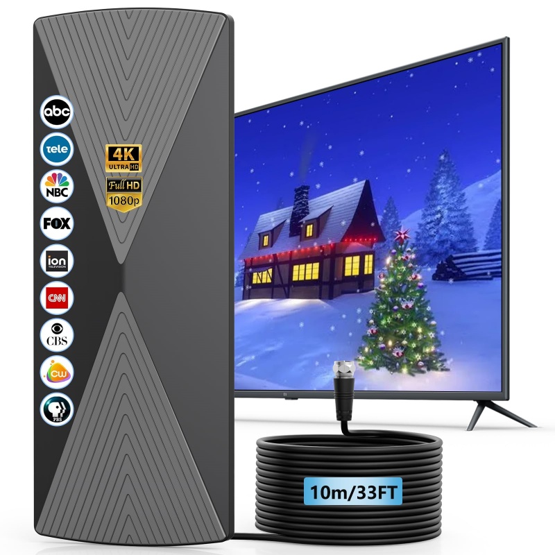 Outdoor Camping Tv - VUELVE هوائي التلفزيون الرقمي الداخلي والخارجي