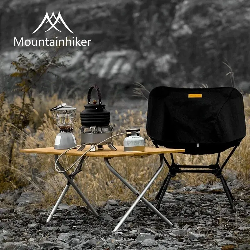 Outdoor Camping Table With Storage - طاولة قابلة للطي من الخيزران من