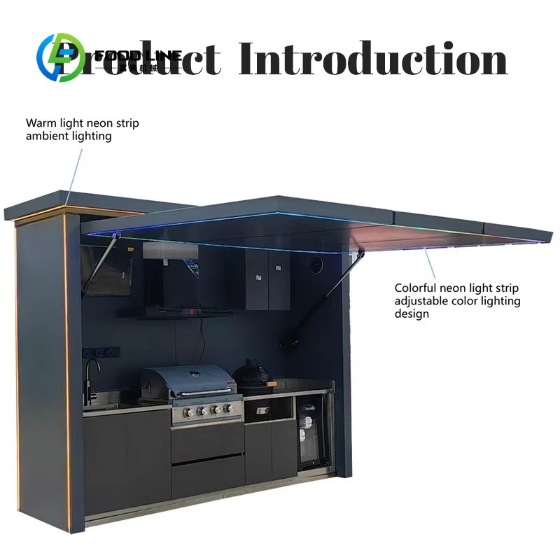 مطبخ متنقل قابل للطي مخصص للاس - مراجعة Outdoor Camping Kitchen وسعره