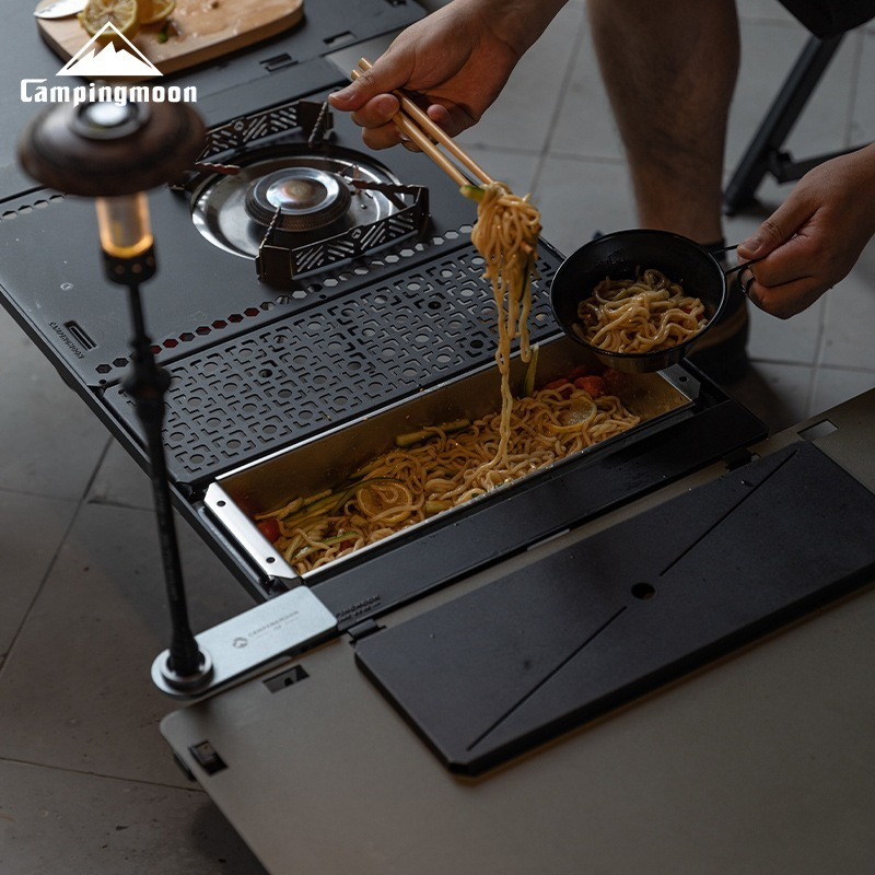 CAMPINGMOON CK-11 صندوق أدوات  - مراجعة Outdoor Camping Table With Storage وسعره