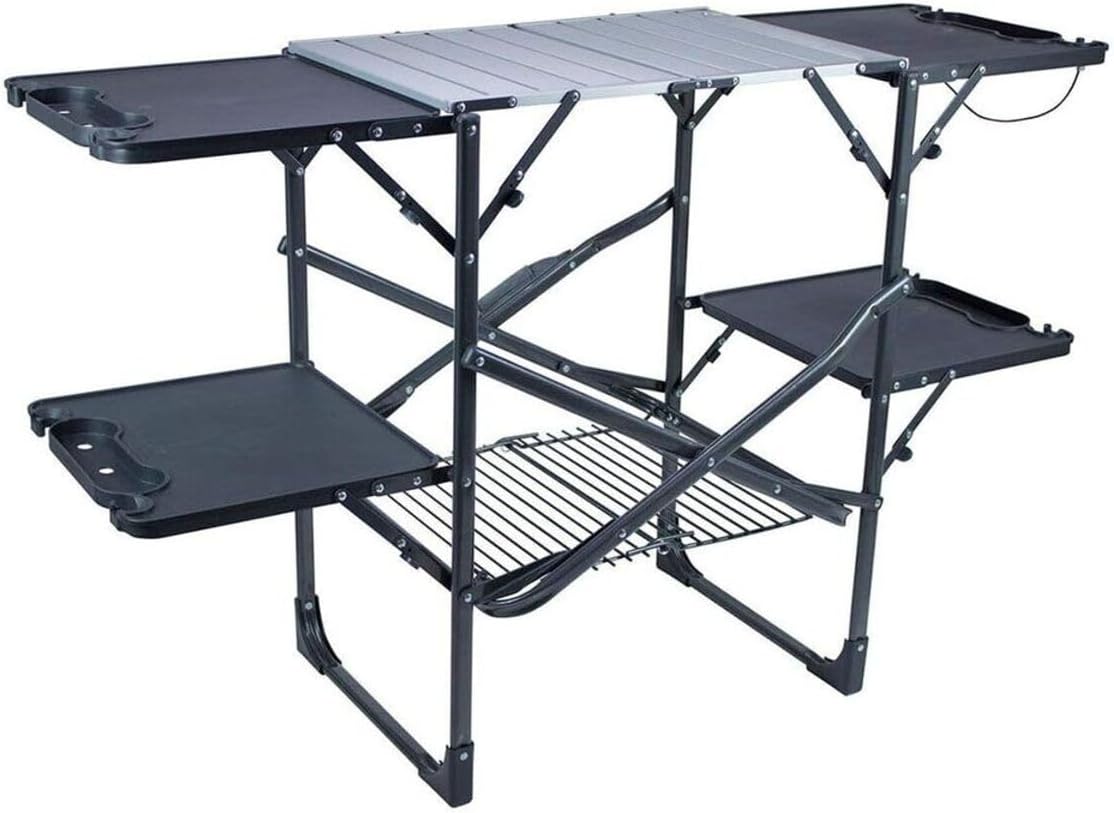 طاولة مطبخ محمولة قابلة للطي م - مراجعة Outdoor Camping Kitchen وسعره