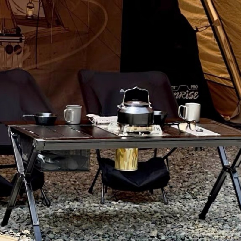 سلة تخزين شبكية من Tryhomy Igt - مراجعة Outdoor Camping Table With Storage وسعره