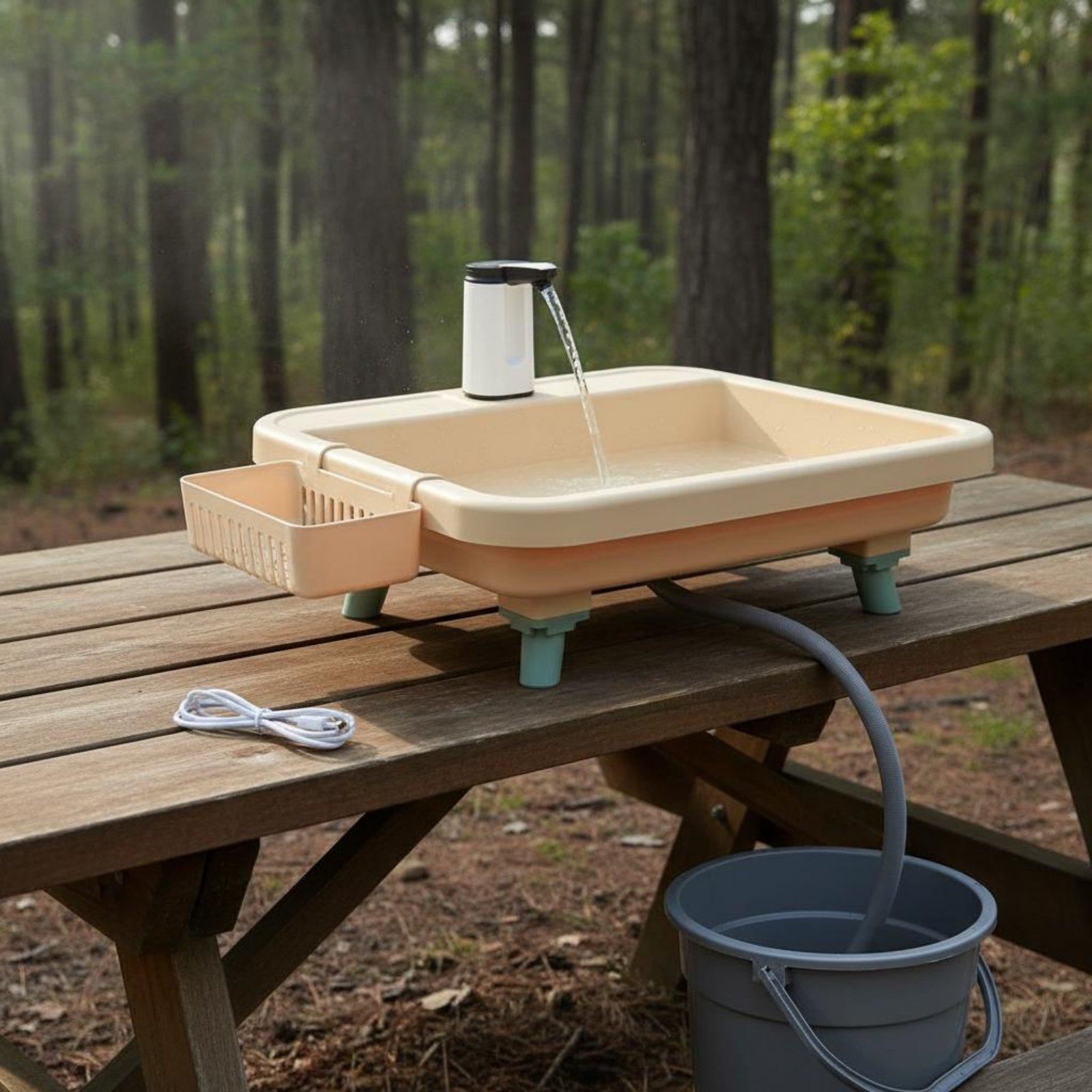 حوض غسيل محمول للتخييم في الهو - مراجعة Kitchen Outdoor Camping وسعره