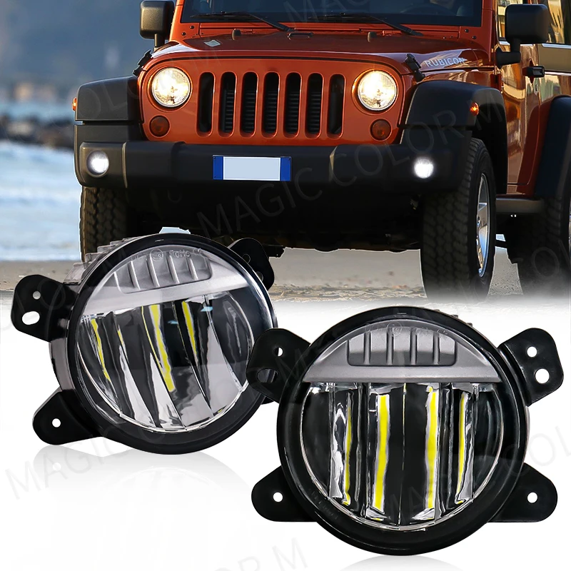 مصابيح ضباب ليد أضواء تشغيل نه - مراجعة Outdoor Camping Jeep وسعره
