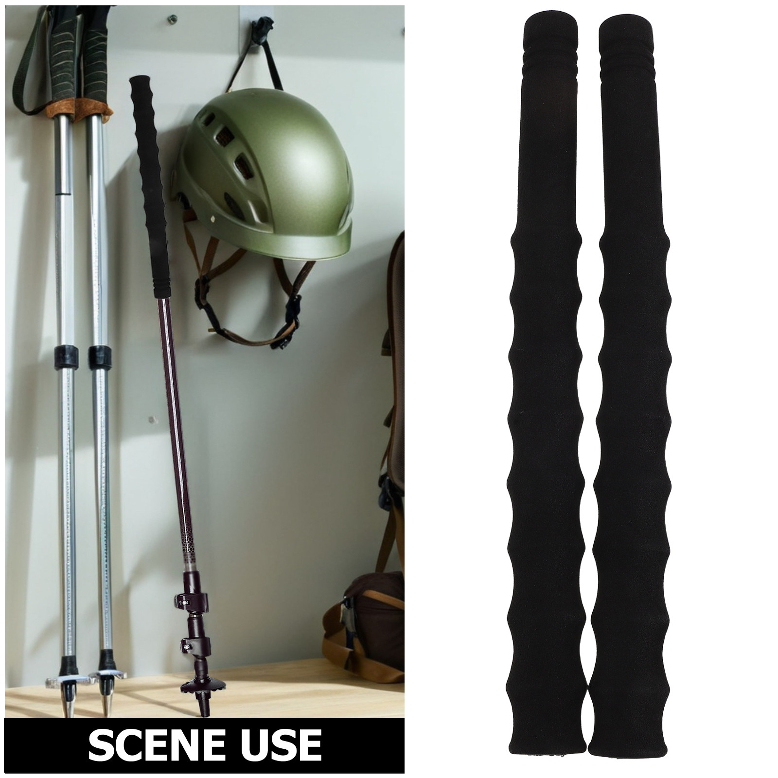 مقبضان لعصا المشي بطول 10 بوصا - مراجعة Trekking Poles وسعره