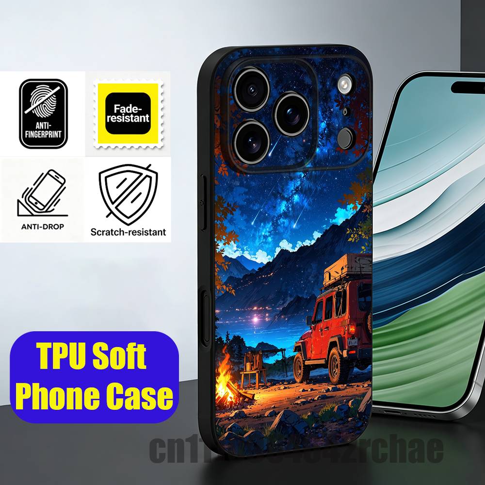 غطاء هاتف بتصميم نار المخيمات  - مراجعة Outdoor Camping Wallpaper وسعره