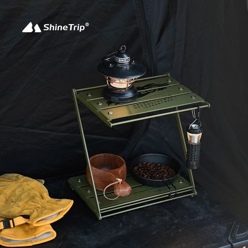 رف تخييم قابل للطي من نوع Z من - مراجعة Outdoor Camping Table With Storage وسعره