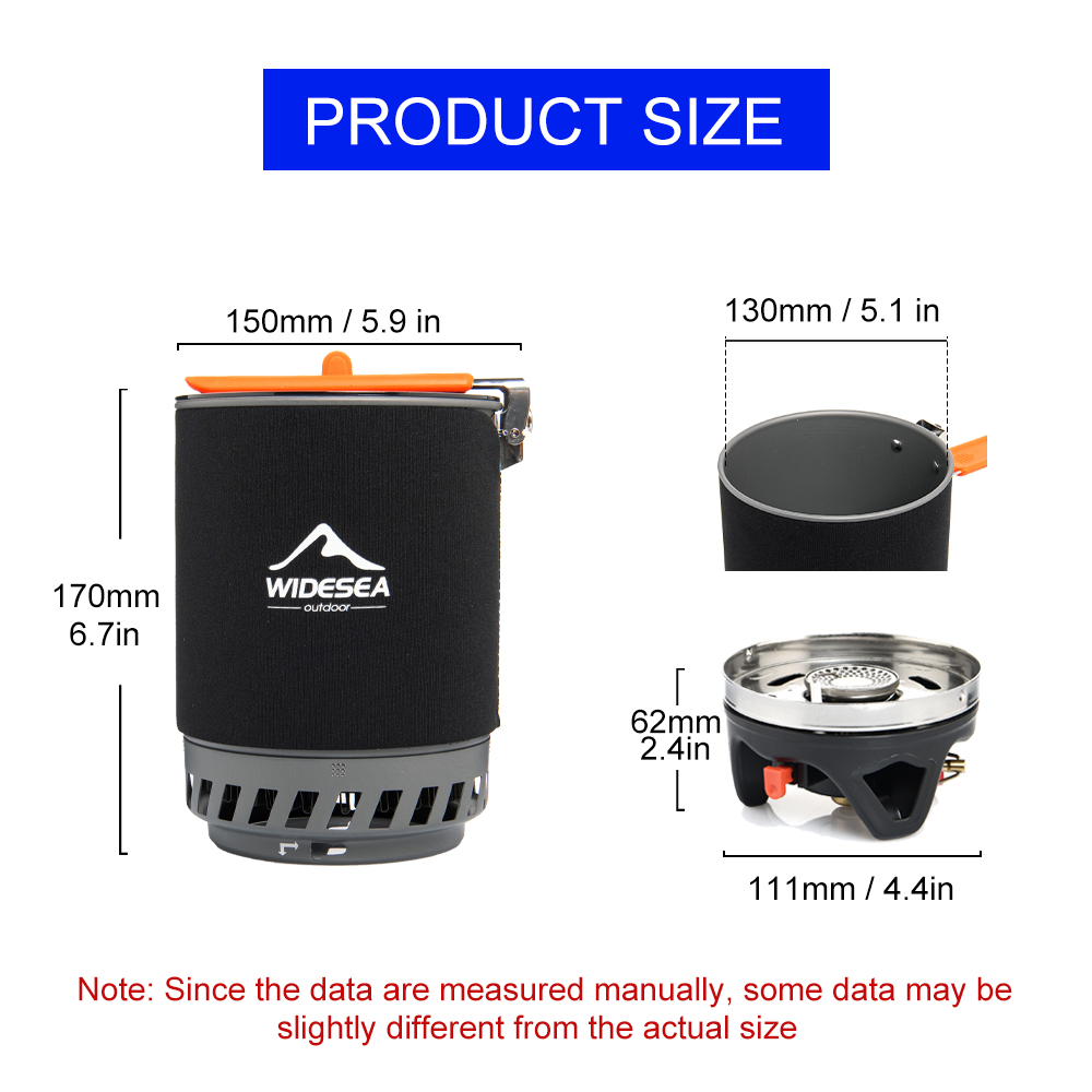 Widesea نظام الطبخ التخييم مع  - مراجعة Outdoor Gas Stove وسعره