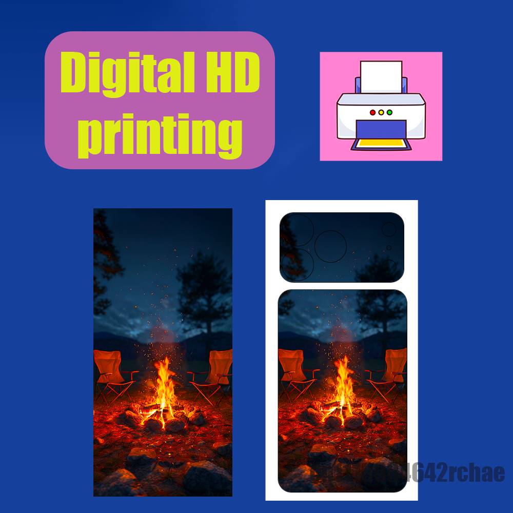ملصق خلفي للهاتف بتصميم نار ال - مراجعة Outdoor Camping Wallpaper وسعره