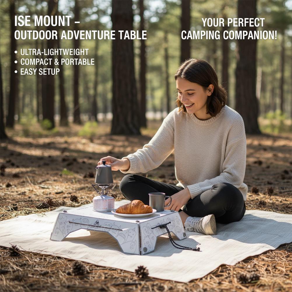 طاولة تخييم محمولة متعددة الطي - مراجعة Outdoor Camping Table With Storage وسعره