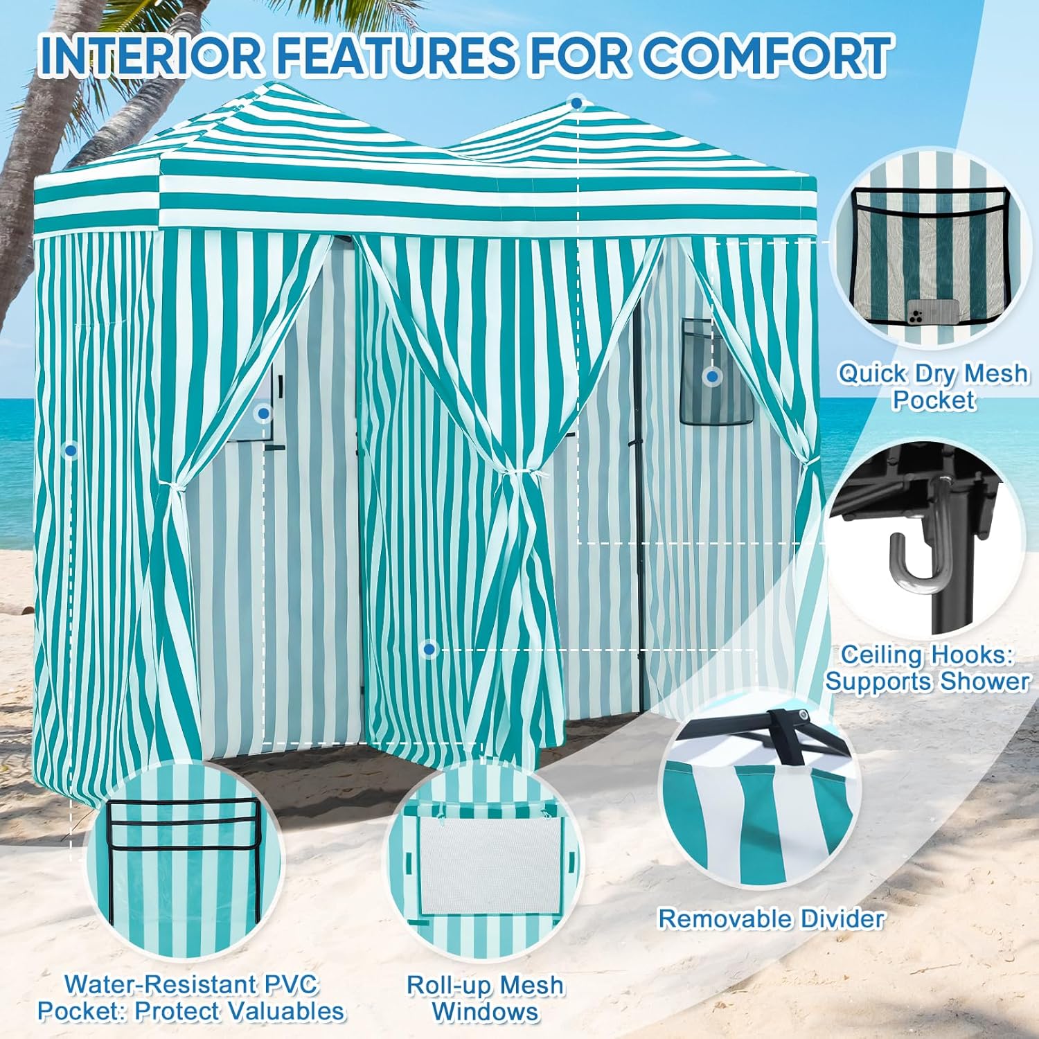 خيمة تبديل ملابس محمولة للاستخ - مراجعة Outdoor Camping Tent وسعره