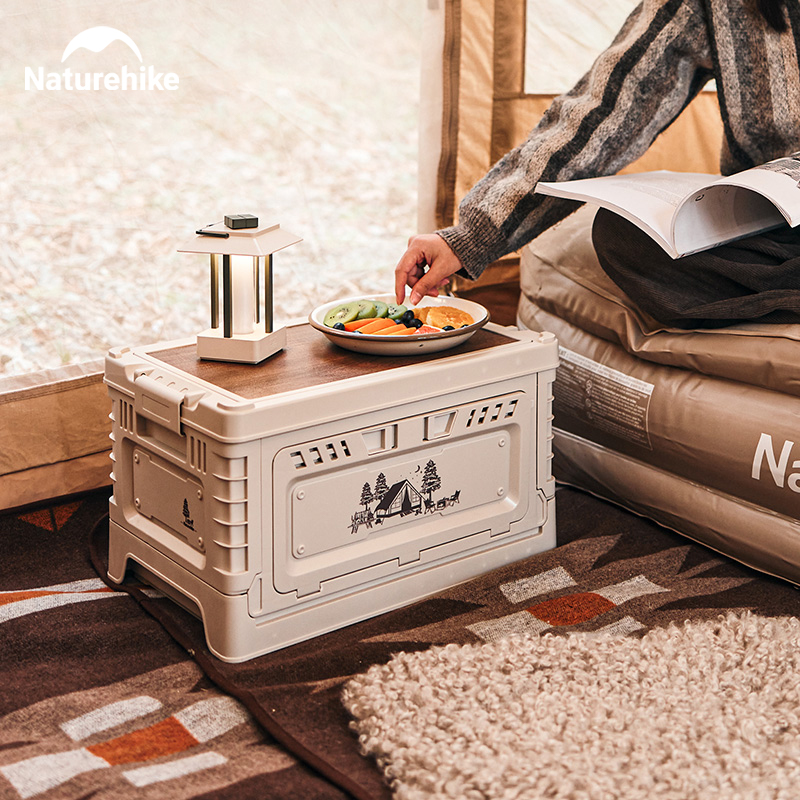 Naturehike-صندوق تخزين قابل لل - مراجعة Outdoor Camping Table With Storage وسعره