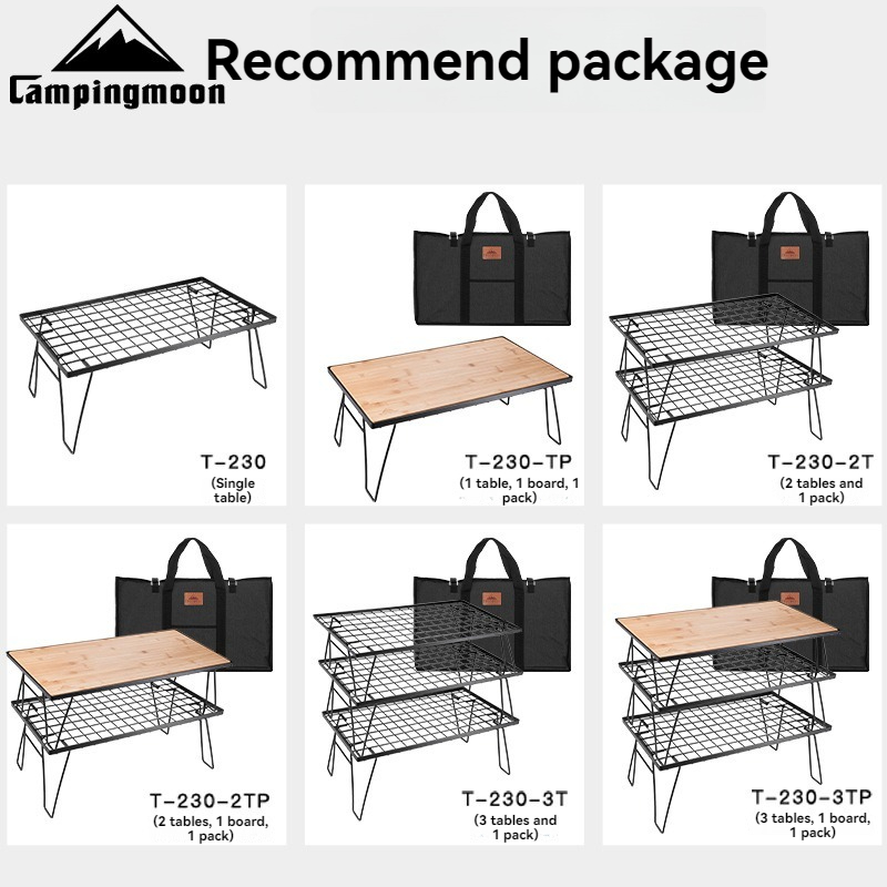 طاولة تخييم محمولة متعددة الوظ - مراجعة Outdoor Camping Table With Storage وسعره