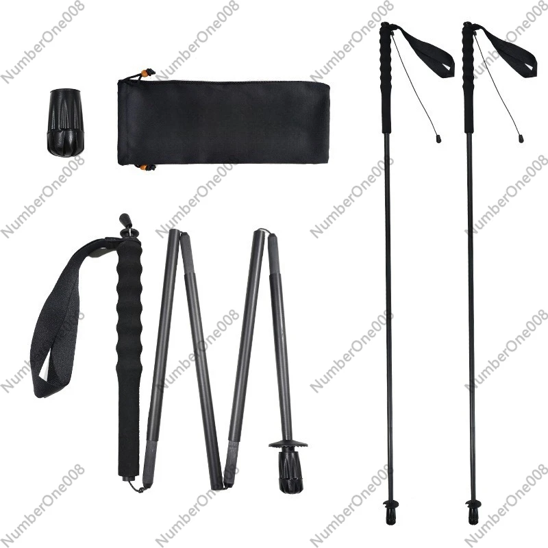 عصي مشي قابلة للطي من ألياف ال - مراجعة Trekking Poles وسعره