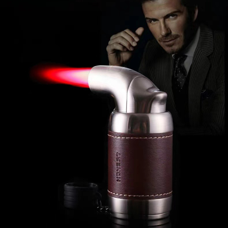 ولاعة سجائر أصلية رباعية اللهب - مراجعة Outdoor Windproof Lighter وسعره