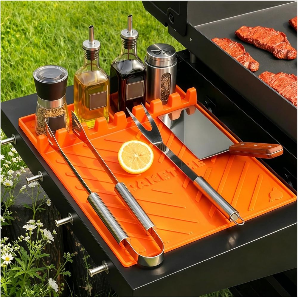 حصائر شواء سيليكون أو ملحقات ا - مراجعة Outdoor Camping Kitchen وسعره