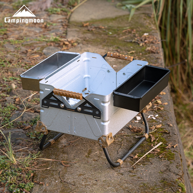 BKCK-11 304 صندوق أدوات مائدة  - مراجعة Outdoor Camping Table With Storage وسعره