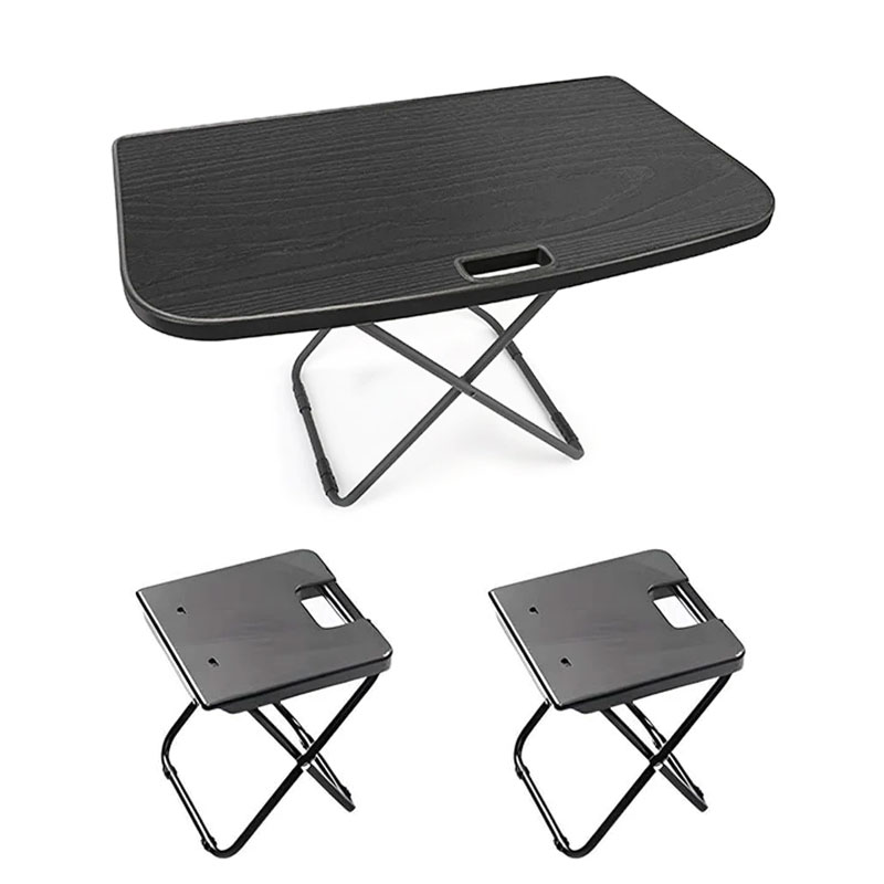 طاولة وكراسي قابلة للطي للتخيي - مراجعة Outdoor Camping Table With Storage وسعره