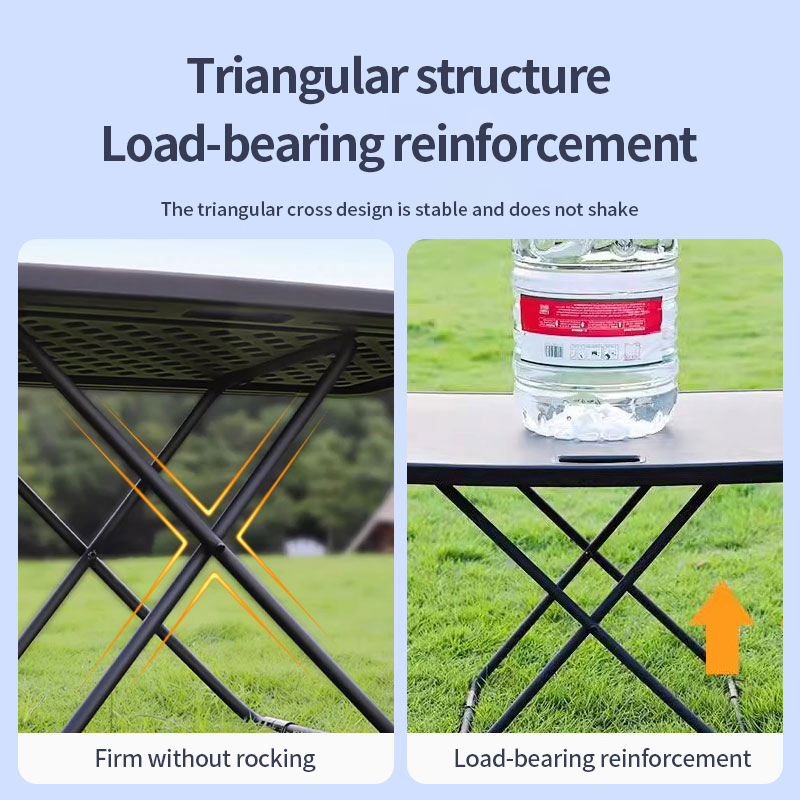 طاولة وكراسي قابلة للطي للتخيي - مراجعة Outdoor Camping Table With Storage وسعره