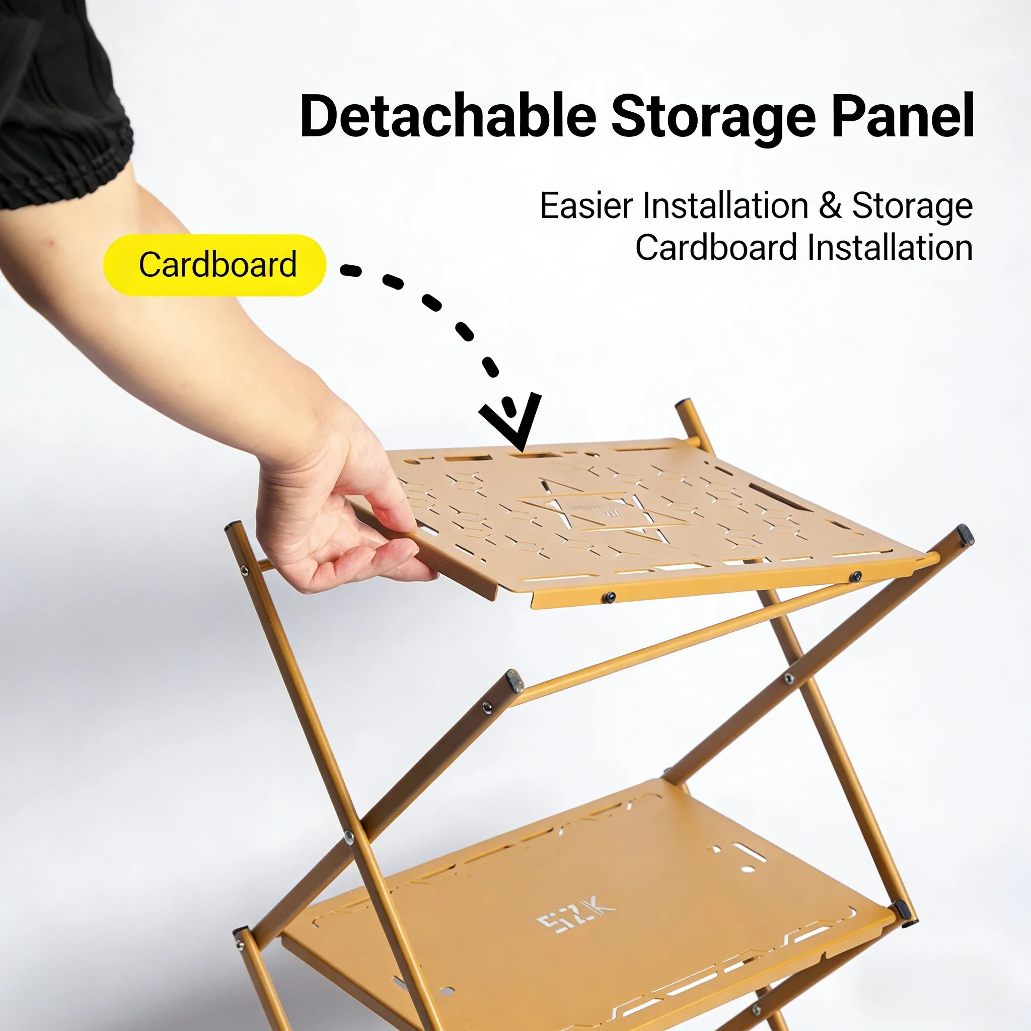 رف تخزين خارجي ثلاثي الطبقات م - مراجعة Outdoor Camping Table With Storage وسعره