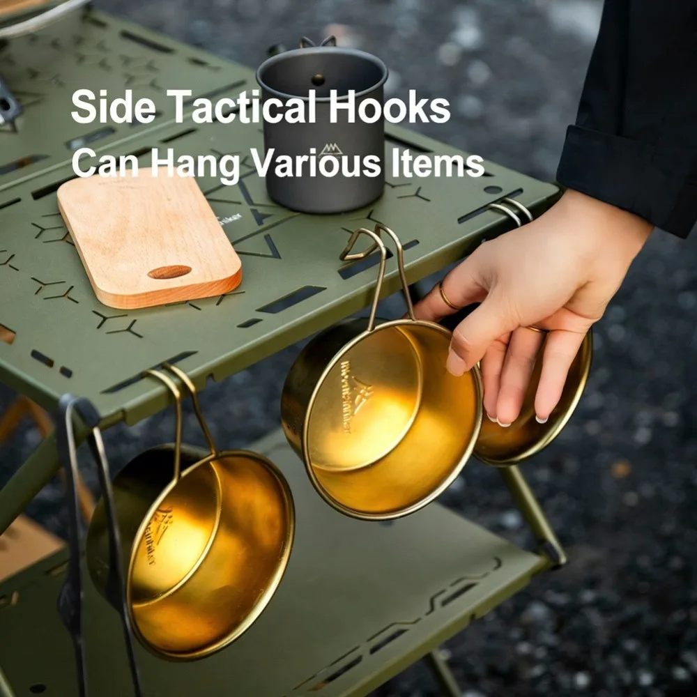 رف تخزين خارجي ثلاثي الطبقات م - مراجعة Outdoor Camping Table With Storage وسعره