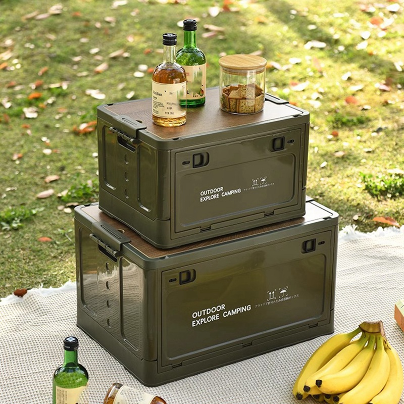 صندوق تخزين طاولة سياحية قابل  - مراجعة Outdoor Camping Table With Storage وسعره