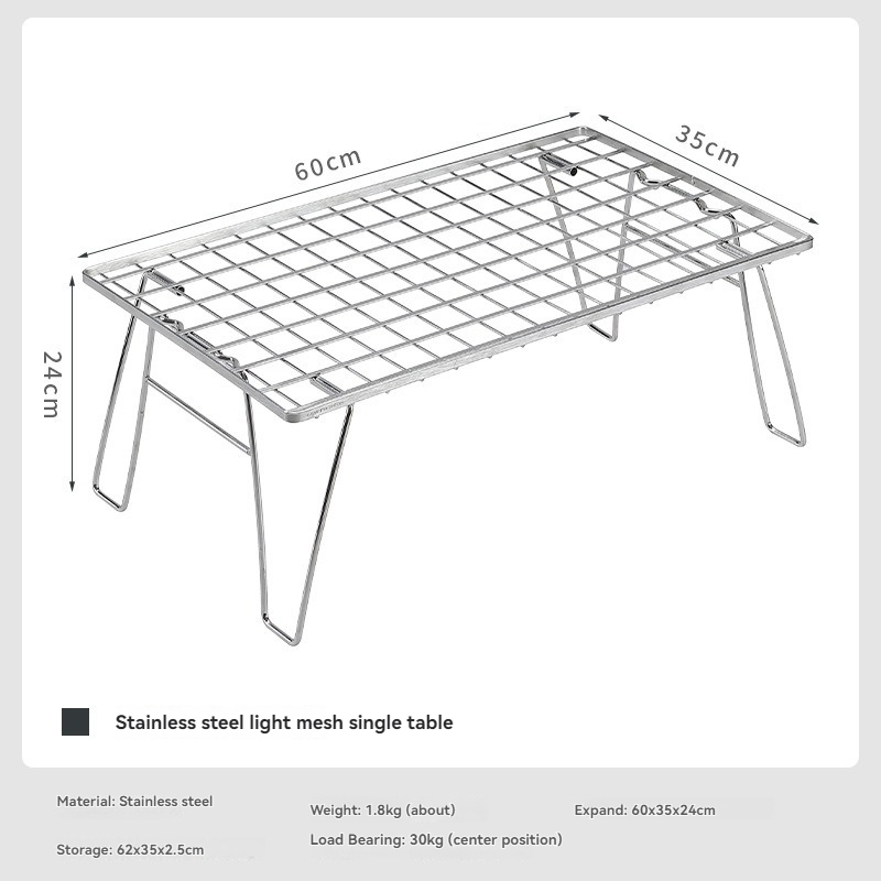 طاولة تخزين خفيفة الوزن من الف - مراجعة Outdoor Camping Table With Storage وسعره