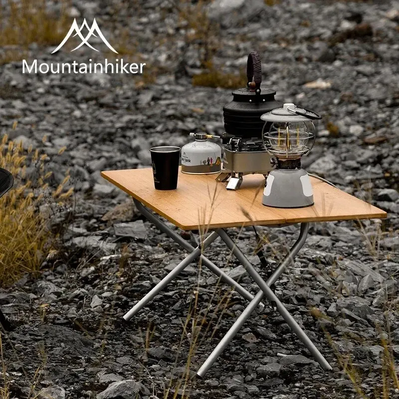 طاولة قابلة للطي من الخيزران م - مراجعة Outdoor Camping Table With Storage وسعره